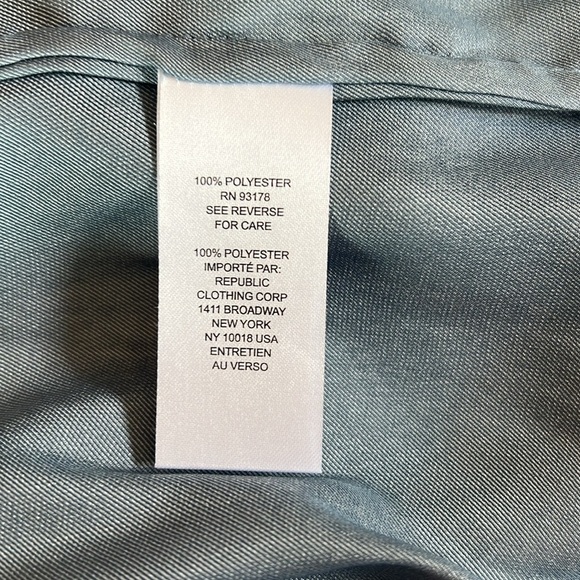 Tahari Steel Blue Sleeveless Blouse NWT - Picture 7 of 10